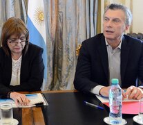 Patricia Bullrich y Mauricio Macri.