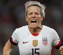 Megan Rapinoe, capitana y figura de la selección de Estados Unidos.  (Fuente: AFP) (Fuente: AFP) (Fuente: AFP)