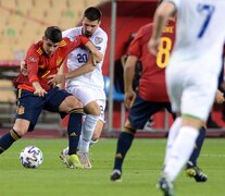 Un momento del partido disputado en Sevilla.  (Fuente: AFP) (Fuente: AFP) (Fuente: AFP)