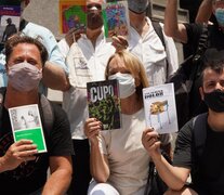 El año pasado los escritores se movilizaron por la Ley del Libro. 