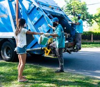 Los recolectores trabajan con normalidad, pero claman por vacunarse. (Fuente: Prensa Municipalidad de Rosario) (Fuente: Prensa Municipalidad de Rosario) (Fuente: Prensa Municipalidad de Rosario)