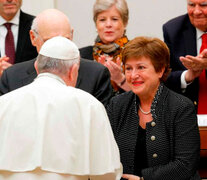 Georgieva, la titular del FMI, apoyó el impuesto. El Papa pide modificaciones en la distribución de la riqueza. (Fuente: AFP) (Fuente: AFP) (Fuente: AFP)
