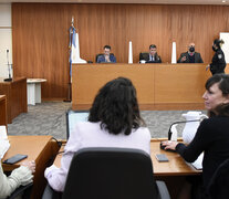 Los jueces Nicolás Foppiani, Nicolás Vico Gimena y Rafael Coria conducen las audiencias.  (Fuente: Andres Macera) (Fuente: Andres Macera) (Fuente: Andres Macera)