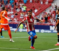 Correa festeja el gol que le dio tres puntos al Atlético Madrid (Fuente: EFE) (Fuente: EFE) (Fuente: EFE)