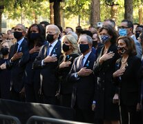  Bill Clinton, Hillary,  Barack Obama,  Michelle Obama,  Joe Biden y Jill Biden encabezan el acto en Nueva York. (Fuente: AFP) (Fuente: AFP) (Fuente: AFP)