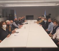 La reunión que mantuvieron la Mesa de Enlace con el Consejo Agroindustrial. 