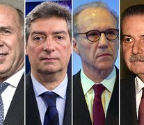 Ricardo Lorenzetti, Horacio Rosatti, Carlos Rosenkrantz y Juan Carlos Maqueda, los cuatro hombres que integran la Corte Suprema.