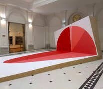 La forma de la economía o la economía de las formas, instalación de Alicia Herrero en el Banco Central Argentino.