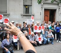 La comunidad artística se movilizó el viernes pasado a la Legislatura. (Fuente: Sandra Cartasso) (Fuente: Sandra Cartasso) (Fuente: Sandra Cartasso)