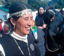 Soraya Maicoño, vocera de la comunidad mapuche Lof Quemquemtrew