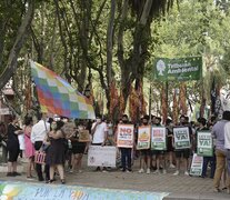 La marcha fue desde la plaza 25 de Mayo hasta la plaza San Martín. (Fuente: Sebastián Joel Vargas) (Fuente: Sebastián Joel Vargas) (Fuente: Sebastián Joel Vargas)