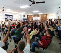 El resultado de la asamblea de docentes privados fue contundente.