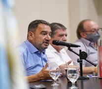 Claudio Leoni, histórico dirigente de los municipales junto a Jesús Monzón, actual secretario general de Festram.