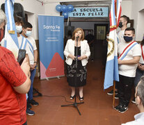 La ministra Cantero había inaugurado el ciclo lectivo con referencias a la pandemia.