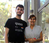 Lautaro Martín Maino y Cecilia Augsburger de la facultad de Psicología (Fuente: Pablo Correa) (Fuente: Pablo Correa) (Fuente: Pablo Correa)