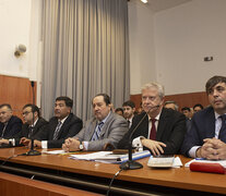 Cristóbal López, Ricardo Echegaray y Fabián De Sousa fueron juzgados por el Tribunal Oral Federal 3 de CABA. (Fuente: CIJ) (Fuente: CIJ) (Fuente: CIJ)