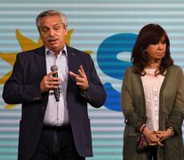 Alberto Fernández y Cristina Kirchner, distanciados por el acuerdo con el FMI.