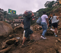 Nuevas lluvias en Petrópolis generaron otra tragedia. (Fuente: AFP) (Fuente: AFP) (Fuente: AFP)