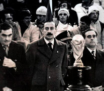 Los dictadores en pleno Mundial 1978, con la Copa del Mundo en el estadio de River