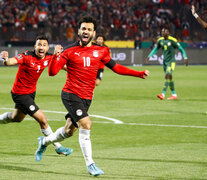 Mohamed Salah festeja el gol de Egipto. (Fuente: AFP) (Fuente: AFP) (Fuente: AFP)