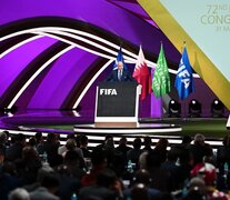 El Congreso de la FIFA tuvo momentos de tensión por los cuestionamientos a la política de derechos humanos de Qatar (Fuente: AFP) (Fuente: AFP) (Fuente: AFP)