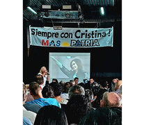 La exsenadora María de los Ángeles Sacnun durante el acto en La Fraternidad.