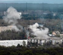 Lviv fue bombardeada con misiles rusos al mismo tiempo que comenzaba la ofensiva. (Fuente: AFP) (Fuente: AFP) (Fuente: AFP)