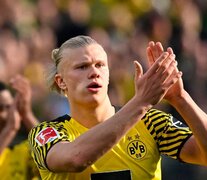 Haaland, de apenas 21 años, lleva 82 goles en 85 partidos desde su llegada al Dortmund en 2020 (Fuente: AFP) (Fuente: AFP) (Fuente: AFP)