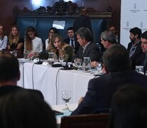 La discusión en el plenario de comisiones de Legislación General y Presupuesto. (Fuente: Télam) (Fuente: Télam) (Fuente: Télam)