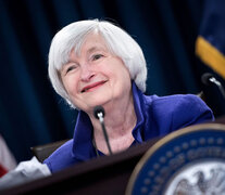 Janet Yellen, secretaria del Tesoro (ministra de Economía) de Estados Unidos.  (Fuente: AFP) (Fuente: AFP) (Fuente: AFP)