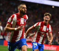 Carrasco ya marcó el penal que le dio la victoria al Aleti en el derbi madrileño (Fuente: AFP) (Fuente: AFP) (Fuente: AFP)