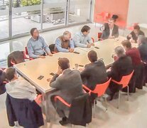 La reunión de junio de 2017 en el Bapro, centro de la agenda de la Bicameral. 