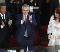 Sergio Massa, Alberto Fernández y Cristina Fernández de Kirchner. (Fuente: Leandro Teysseire) (Fuente: Leandro Teysseire) (Fuente: Leandro Teysseire)