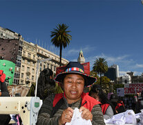 Protesta de trabajadoras migrantes contra la discriminación laboral (Fuente: NA) (Fuente: NA) (Fuente: NA)
