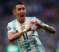 Di María festeja su gol, el segundo de Argentina (Fuente: EFE) (Fuente: EFE) (Fuente: EFE)