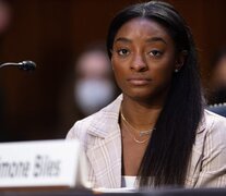 Simone Biles testificó en el juicio contra el médico Larry Nassar por abuso sexual (Fuente: AFP) (Fuente: AFP) (Fuente: AFP)