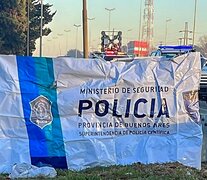 El lugar donde cayó muerta la mujer supuestamente asaltante. (Fuente: NA) (Fuente: NA) (Fuente: NA)