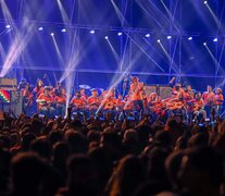 La Orquesta Comunitaria Enrique Angelelli a pleno en el Superdomo de La Rioja