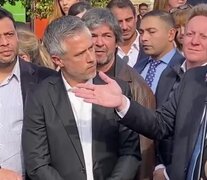 El diputado Busatto con el presidente Alberto Fernández.