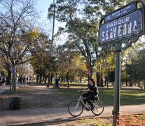 El canal en el parque Saavedra tendría unos 500 metros de extensión. (Fuente: Sandra Cartasso) (Fuente: Sandra Cartasso) (Fuente: Sandra Cartasso)