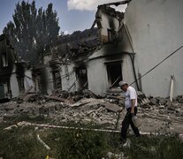 Lisichansk bombardeda. (Fuente: AFP) (Fuente: AFP) (Fuente: AFP)