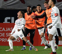 Sordo grita su gol en el segundo tiempo. (Fuente: Fotobaires) (Fuente: Fotobaires) (Fuente: Fotobaires)