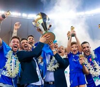 El festejo del riojano Díaz con Al Hilal (Fuente: Instagram) (Fuente: Instagram) (Fuente: Instagram)