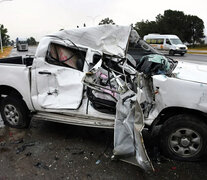 El accidente se produjo en la autopista Rosario-Santa Fe.