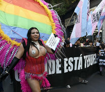 El martes hubo marcha contra los travesticidios en Rosario.  (Fuente: Andres Macera) (Fuente: Andres Macera) (Fuente: Andres Macera)