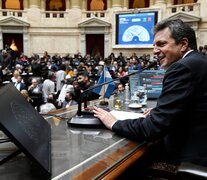 Sergio Massa presidió la sesión en la Cámara de Diputados. (Fuente: Télam) (Fuente: Télam) (Fuente: Télam)