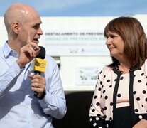 El jefe del gobierno de CABA, Horacio Rodríguez Larreta, y la presidenta del PRO, Patricia Bullrich. (Fuente: Télam) (Fuente: Télam) (Fuente: Télam)