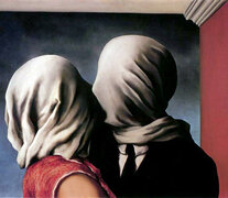 Los amantes, obra de René Magritte de 1928. 