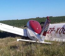 La avioneta aterrizó en un campo en la zona de San Justo en 2020.