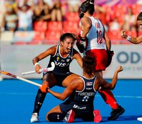 Festejo de Las Leonas en la goleada ante Canadá. (Fuente: Prensa CAH) (Fuente: Prensa CAH) (Fuente: Prensa CAH)